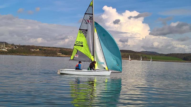 Ben Leffek & Ben Entwistle during the Dalgety Bay Brass Monkey photo copyright Jane Campbell-Morrison taken at Dalgety Bay Sailing Club and featuring the RS Feva class