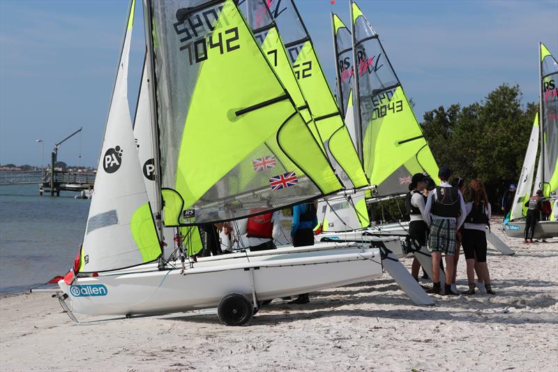 All set in Clearwater, Florida ahead of the 2018 PA Consulting RS Feva Worlds - photo © Jon Partridge