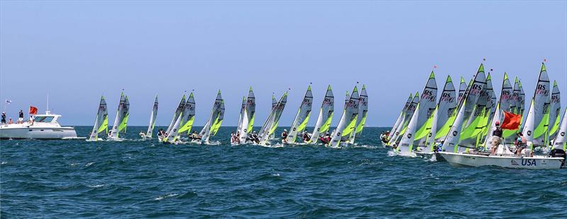 RS Feva World Championship 2018 day 1 photo copyright RS Sailing taken at Clearwater Community Sailing Center and featuring the RS Feva class