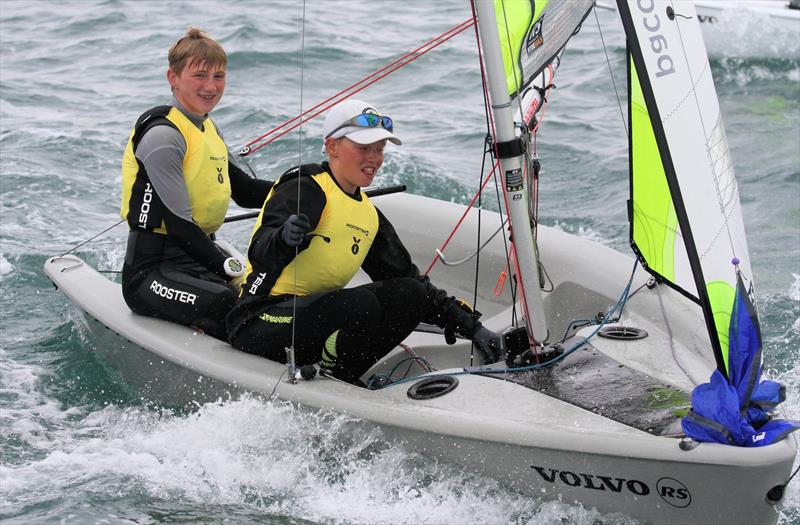 Tom Storey and Rupert Jameson win the PA Consulting RS Feva Europeans day 5 at the WPNSA photo copyright Mark Jardine / YachtsandYachting.com taken at Weymouth & Portland Sailing Academy and featuring the RS Feva class