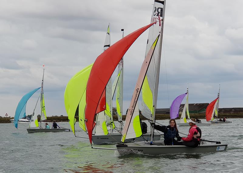 Burnham Squiddies training camp photo copyright Conrad Stevenson taken at Burnham Sailing Club and featuring the RS Feva class