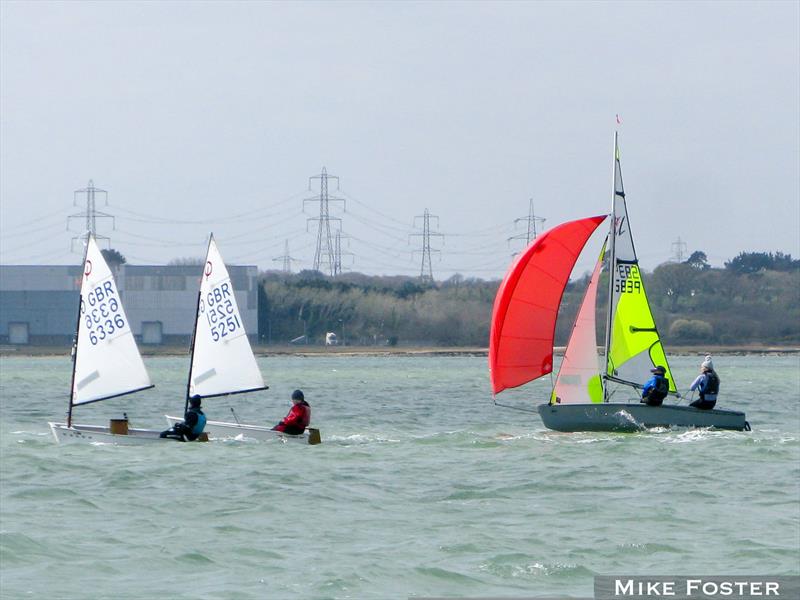 2021 Hamble Warming Pan photo copyright Mike Foste taken at Hamble River Sailing Club and featuring the RS Feva class