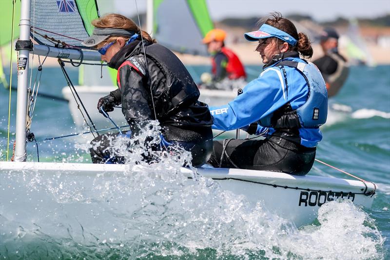 Millie Irish and Jess Powell win the 2021 UK RS Feva Nationals at Hayling Island photo copyright Digital Sailing / www.digitalsailing.co.uk taken at Hayling Island Sailing Club and featuring the RS Feva class