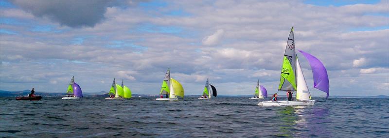 Perfect sailing weather at the final event of the of the Scottish RS Feva Series at Portobello photo copyright Max Blinkhorn taken at Portobello Sailing & Kayaking Club and featuring the RS Feva class