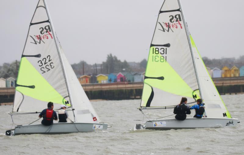Learning & Skills Solutions Pyefleet Week 2018 - Day 1 photo copyright William Stacey taken at Brightlingsea Sailing Club and featuring the RS Feva class