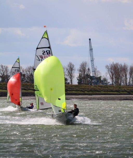 Burnham Squiddies Training photo copyright David Blaker taken at Burnham Sailing Club and featuring the RS Feva class