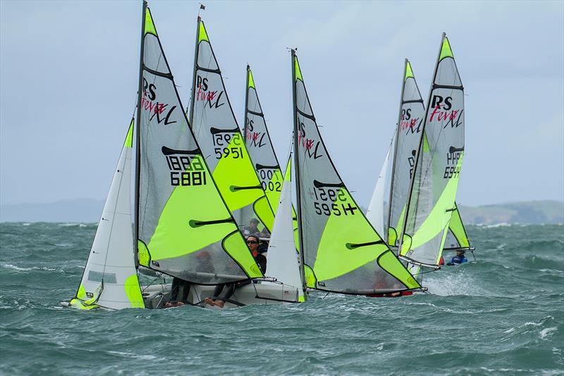 Day 1 - 2019 RS Feva NZ National Championships - Torbay Sailing Club - 30 March 2019 photo copyright Richard Gladwell taken at Torbay Sailing Club and featuring the RS Feva class