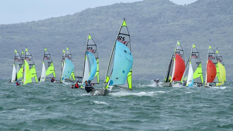 Day 1 - 2019 RS Feva NZ National Championships - Torbay Sailing Club - 30 March 2019 photo copyright Richard Gladwell taken at Torbay Sailing Club and featuring the RS Feva class