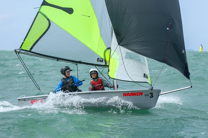 Day 1 - 2019 RS Feva NZ National Championships - Torbay Sailing Club - 30 March 2019 photo copyright Richard Gladwell taken at Torbay Sailing Club and featuring the RS Feva class