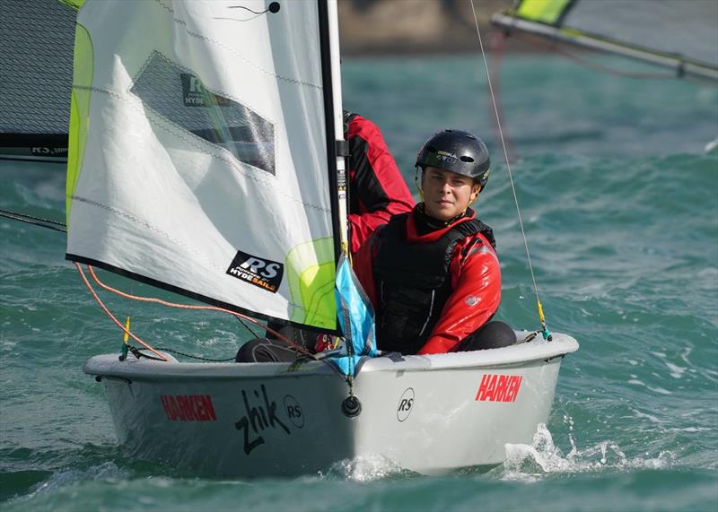 Day 2, RS Feva New Zealand Nationals, Torbay Sailing Club - March 31, 2019 photo copyright Denis Garner taken at Torbay Sailing Club and featuring the RS Feva class