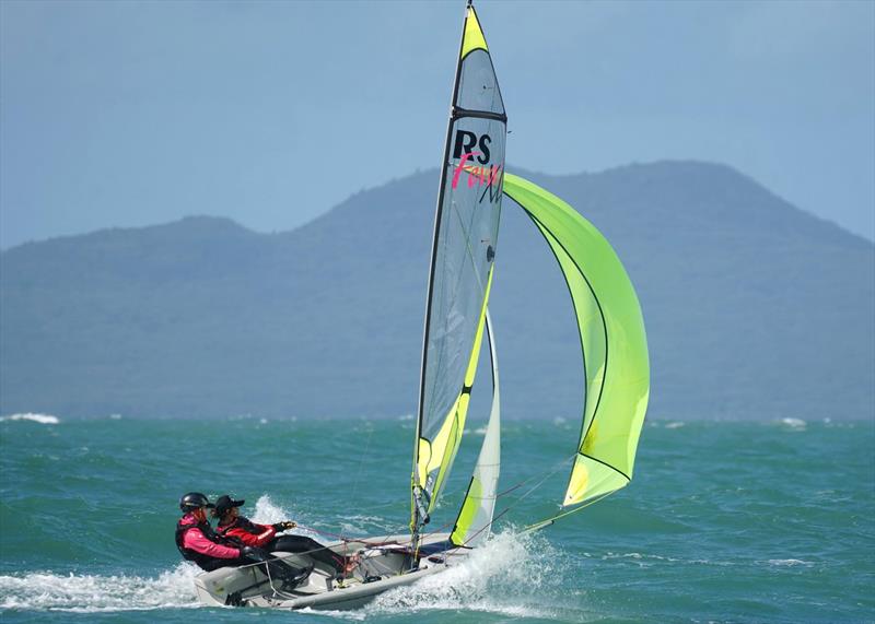 Day 2, RS Feva New Zealand Nationals, Torbay Sailing Club - March 31, 2019 - photo © Denis Garner