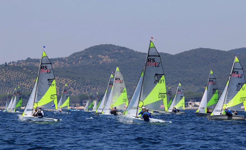 NZL -7414 Blake Hinsley and Nicholas Drummond (NZL)  - Day 4 of the 2019 RS Feva World Championships, Follonica Bay, Italy - photo © Elena Giolai / Fraglia Vela Riva