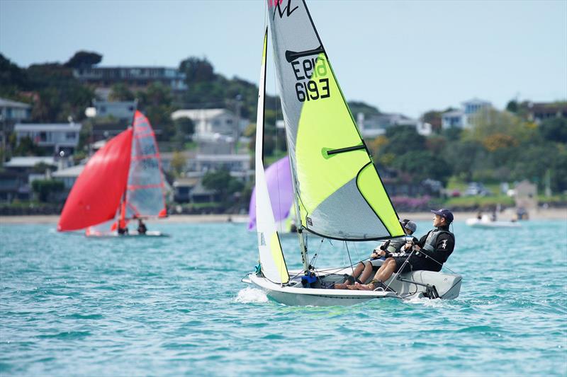 Simon and Ashton Cooke - RS Feva North Island Championships - Manly Sailing Club, October 2019 - photo © Manly Sailing Club