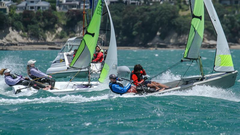 RS Feva 2020 NZ National Championship, Wakatere Boating Club - December 13, 2020 photo copyright Richard Gladwell / Sail-World.com taken at Wakatere Boating Club and featuring the RS Feva class