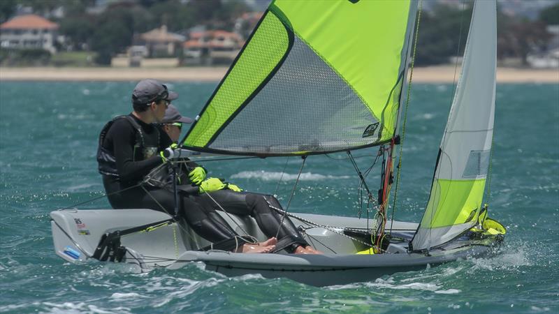 RS Feva 2020 NZ National Championship, Wakatere Boating Club - December 13, 2020 photo copyright Richard Gladwell / Sail-World.com taken at Wakatere Boating Club and featuring the RS Feva class