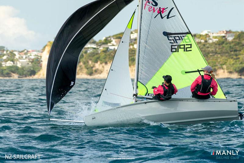 2021 RS Feva NZ National Championships, Manly Sailing Club - April 2021 photo copyright Craig Butland taken at Manly Sailing Club and featuring the RS Feva class