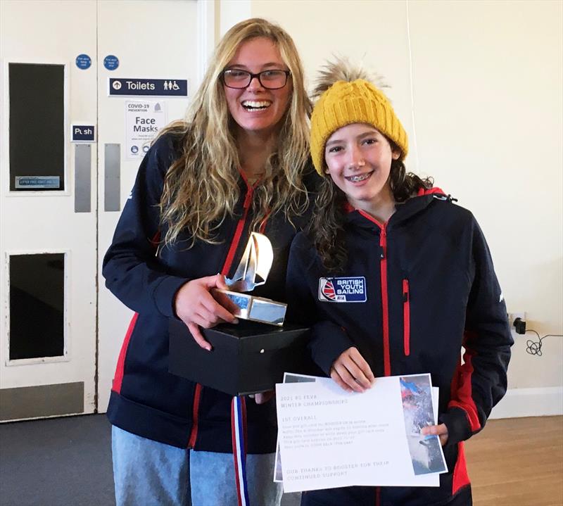 Holly Mitchell and Ella Jones win the RS Feva Winter Championship at the WPNSA - photo © Chrissie Le Petit