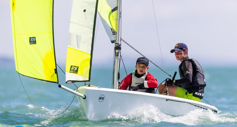 2022 RS Feva NZ Nationals - Maretai - April 2022 photo copyright Adam Mustill taken at  and featuring the RS Feva class