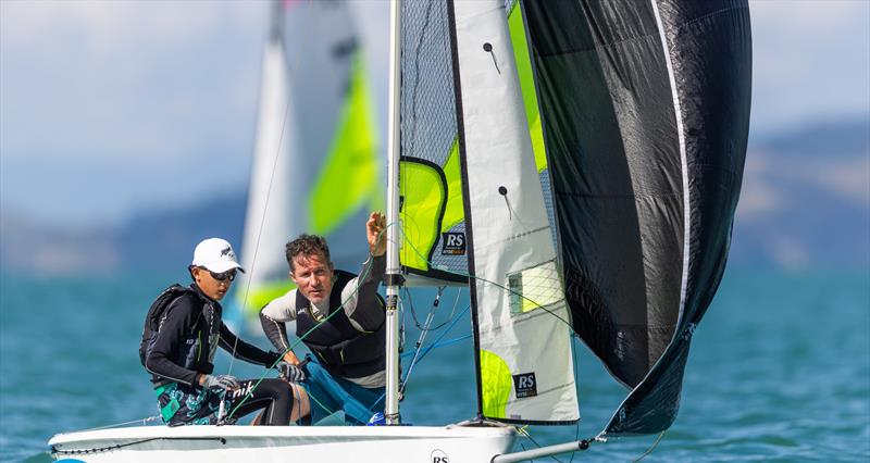 2022 RS Feva NZ Nationals - Maretai - April 2022 photo copyright Adam Mustill taken at  and featuring the RS Feva class