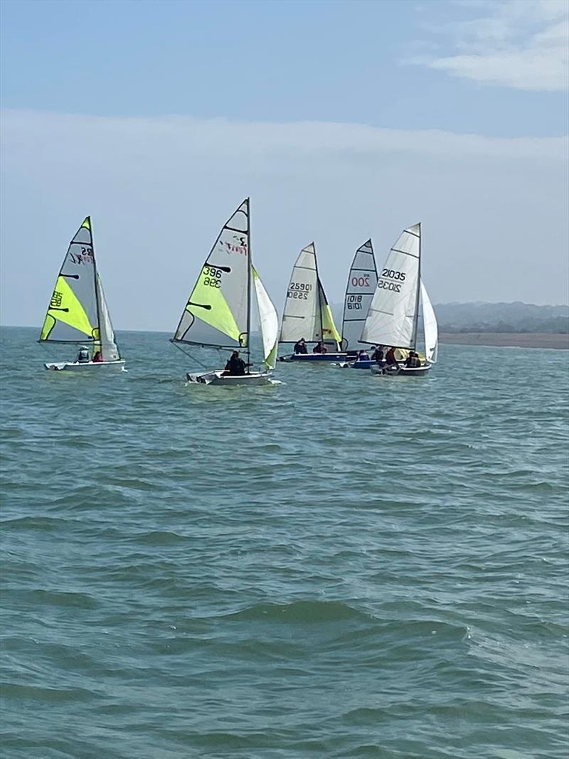 Downs Sailing Club Girls Training Day photo copyright Diane Braithwaite taken at Downs Sailing Club and featuring the RS Feva class