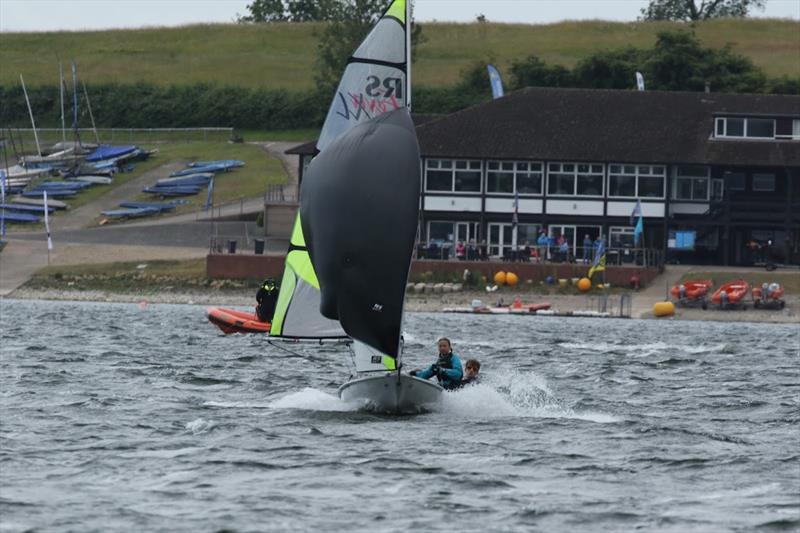 Freddie and Stella during the RS Feva Inlands at Draycote Water photo copyright Steve Angell taken at Draycote Water Sailing Club and featuring the RS Feva class