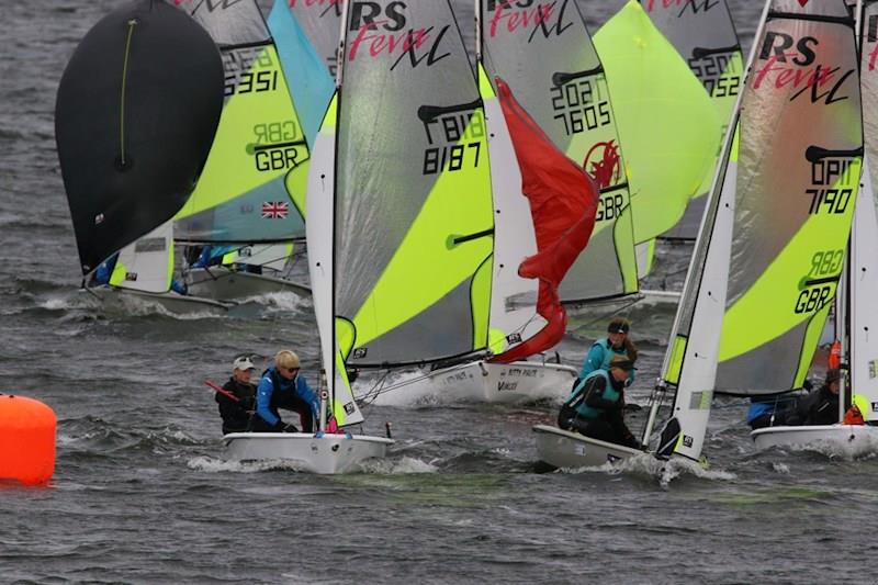 RS Feva Grand Prix 1 at Draycote Water photo copyright Steve Angell taken at Draycote Water Sailing Club and featuring the RS Feva class