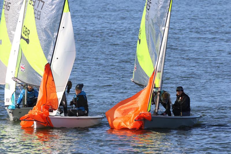 RS Feva SBS Trailers Midland Traveller at South Staffs photo copyright Steve Angell taken at South Staffordshire Sailing Club and featuring the RS Feva class