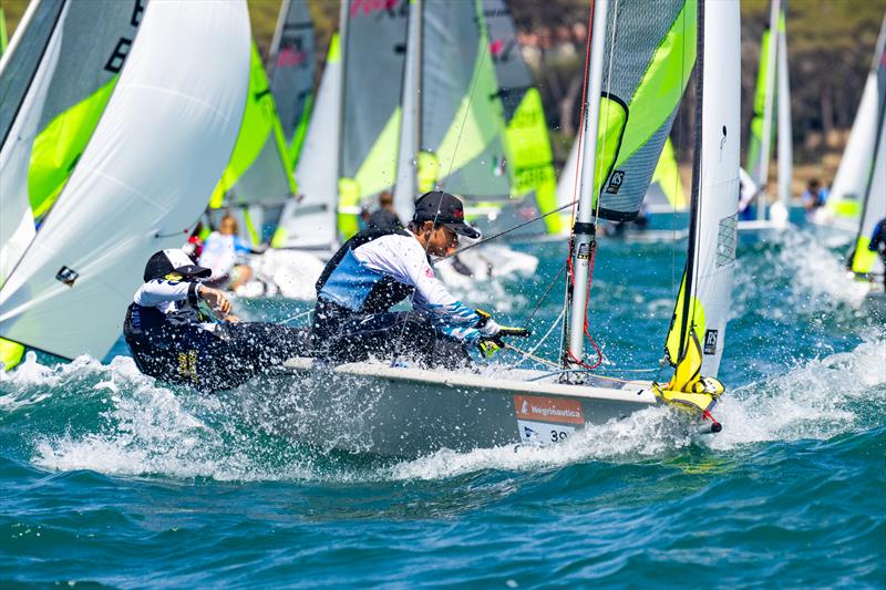 Magic Marine RS Feva Worlds in Follonica, Italy Day 3 photo copyright Oli King Photography taken at Gruppo Vela L.N.I. Follonica and featuring the RS Feva class