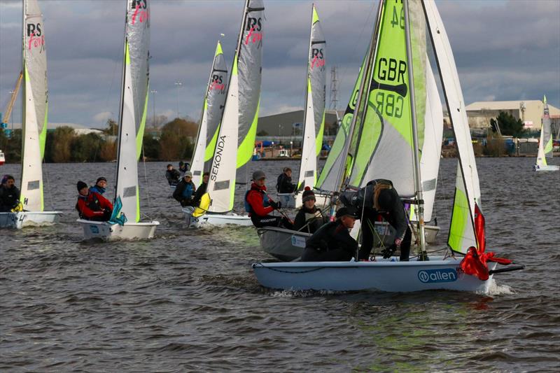 RS Feva GP2 at Cardiff Bay photo copyright Richard Mills taken at Cardiff Bay Yacht Club and featuring the RS Feva class