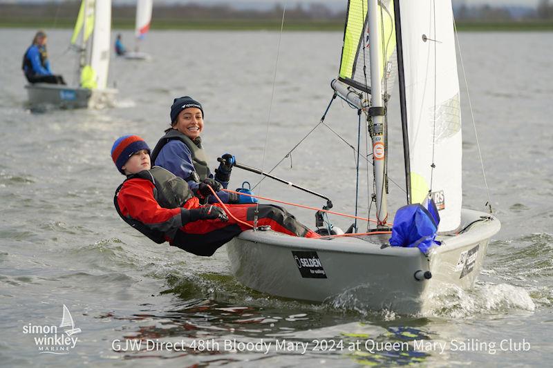 GJW Direct 48th Bloody Mary photo copyright Simon Winkley taken at Queen Mary Sailing Club and featuring the RS Feva class