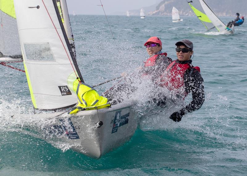 Sun Hung Kai & Co. Hong Kong Race Week 2024 practice race photo copyright RHKYC / Guy Nowell taken at Royal Hong Kong Yacht Club and featuring the RS Feva class