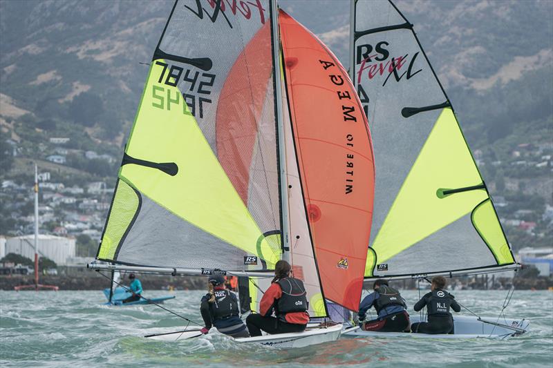 RS Fevas racing in the SailGP Inspire program - Lyttelton - March 23, 2024 - photo © Justin Mitchell