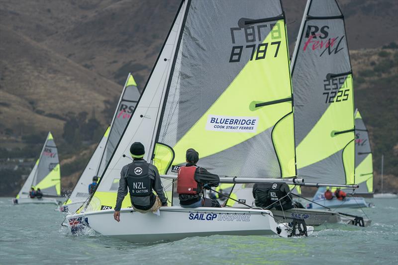 RS Fevas racing in the SailGP Inspire program - Lyttelton - March 23, 2024 - photo © Justin Mitchell