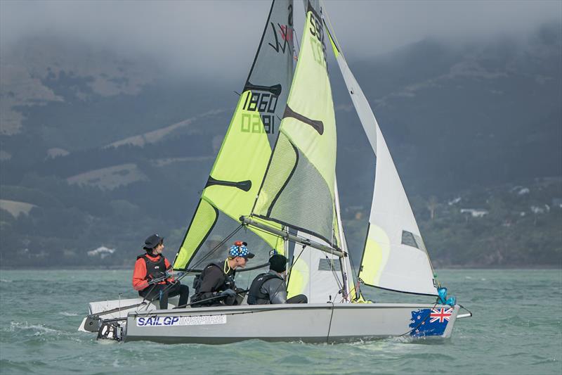 RS Fevas racing in the SailGP Inspire program - Lyttelton - March 23, 2024 - photo © Justin Mitchell