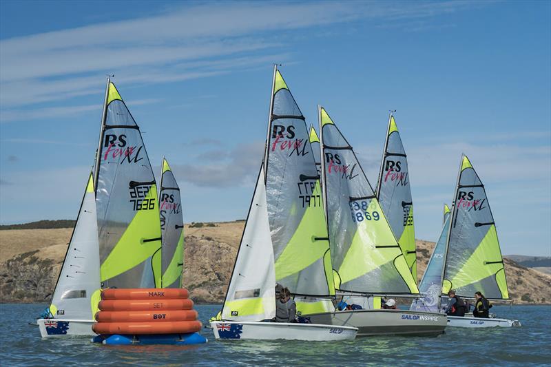 RS Fevas racing in the SailGP Inspire program - Lyttelton - March 23, 2024 - photo © Justin Mitchell