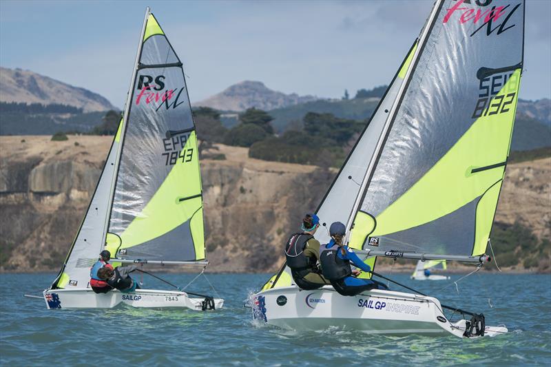 RS Fevas racing in the SailGP Inspire program - Lyttelton - March 23, 2024 - photo © Justin Mitchell