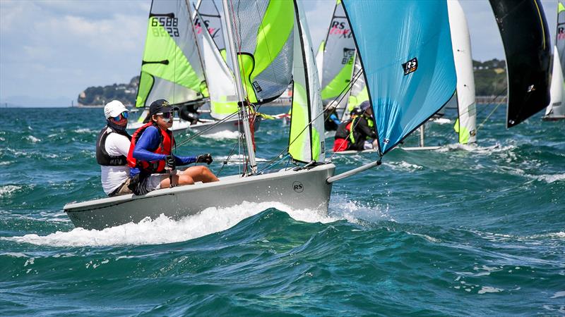 Practice racing - SailGP Inspire- RS Feva - Royal Akarana YC - Jan 16, 2025 - photo © Richard Gladwell/Sail-World.com/nz