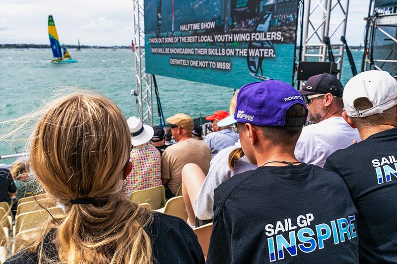 Day 4 - Winners on the main SailGP Stage - SailGP Inspire- RS Feva - Royal Akarana YC - Jan 19, 2025 photo copyright Justin Mitchell www.justinmitchell.co.nz - Instagram: @jl_mitchell_ taken at Royal Akarana Yacht Club and featuring the RS Feva class