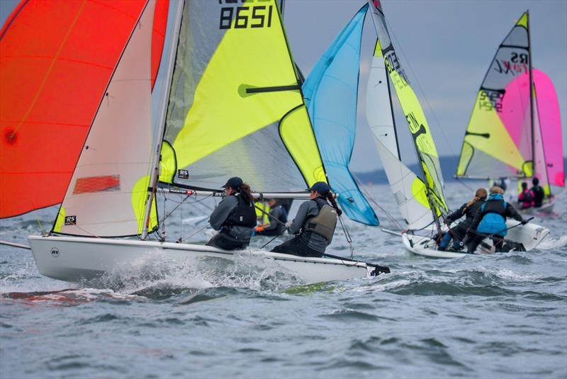 Rooster RS Feva UK Nationals at Dalgety Bay photo copyright Phil Rydin-Orwin taken at Dalgety Bay Sailing Club and featuring the RS Feva class