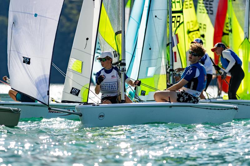 RS Feva Worlds at Aix-les-Bains, France photo copyright Oli King Photography taken at Club Nautique Voile d’Aix-les Bains and featuring the RS Feva class