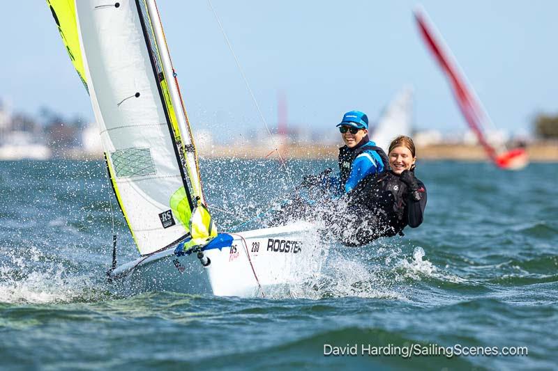 Poole Week 2025 Day 3 photo copyright David Harding / www.sailingscenes.com taken at Parkstone Yacht Club and featuring the RS Feva class