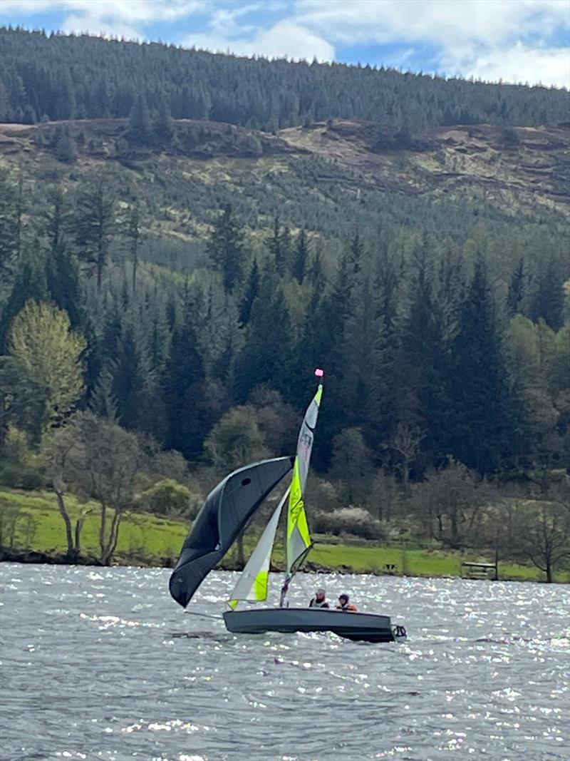 The Ritchie brothers during the Scottish RS Feva Travellers at Loch Venachar photo copyright Duncan Hepplewhite taken at Loch Venachar Sailing Club and featuring the RS Feva class