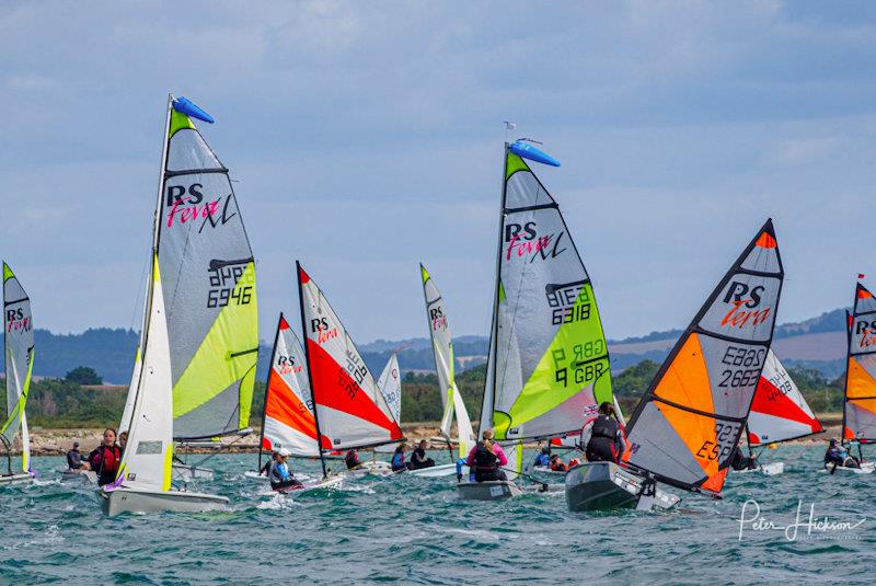 Youth Race Week at Hayling Island photo copyright Peter Hickson taken at Hayling Island Sailing Club and featuring the RS Feva class