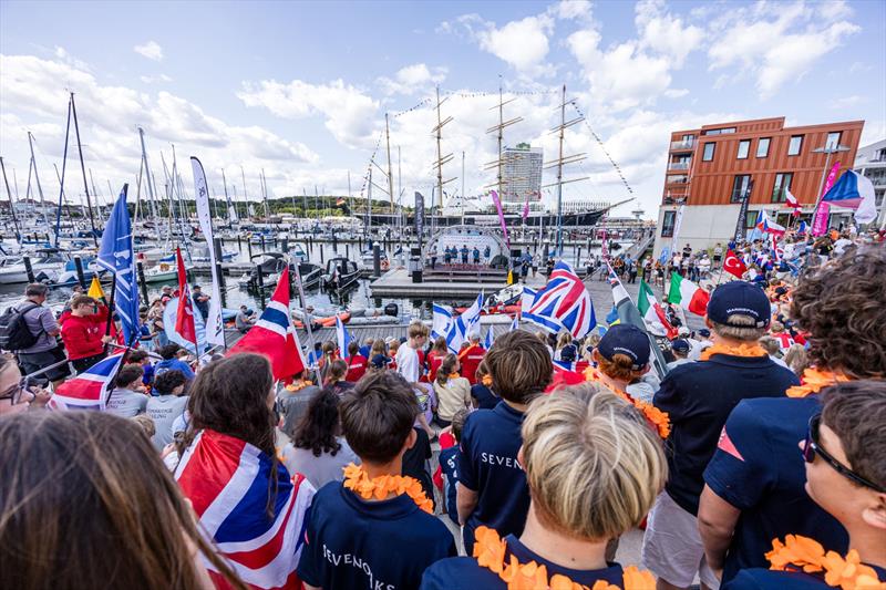 RS Feva Worlds Opening Ceremony Parade during the RS Games at Travemünde Woche 2026 photo copyright Phil Jackson / www.digitalsailing.co.uk/rs-games taken at  and featuring the RS Feva class