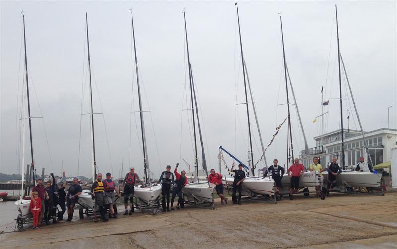 K6 fleet at the Aldeburgh Regatta 2016 photo copyright Nick Jones taken at Aldeburgh Yacht Club and featuring the K6 class