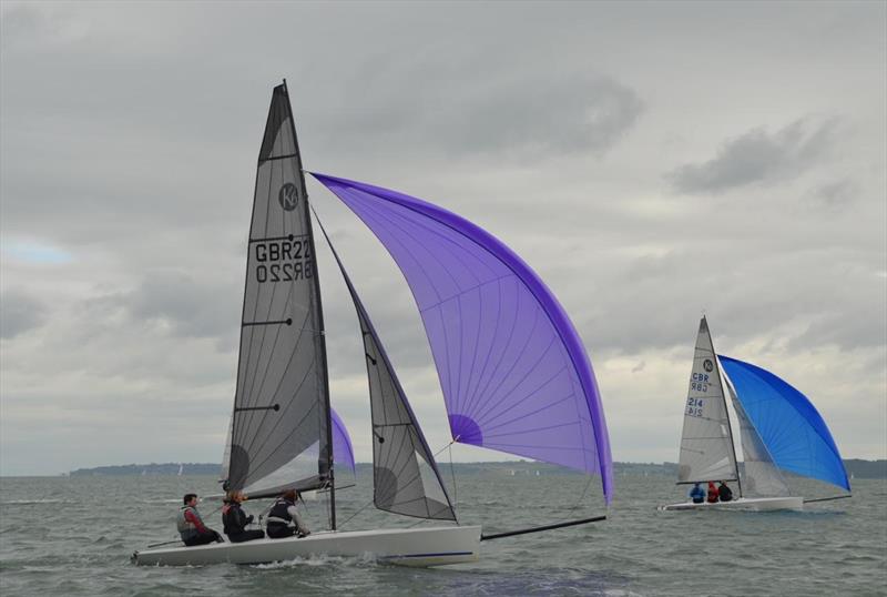Dave Hall, June Baker and Alice Masterman win the K6 National Championships at Royal Lymington photo copyright Aimee Harper taken at Royal Lymington Yacht Club and featuring the K6 class