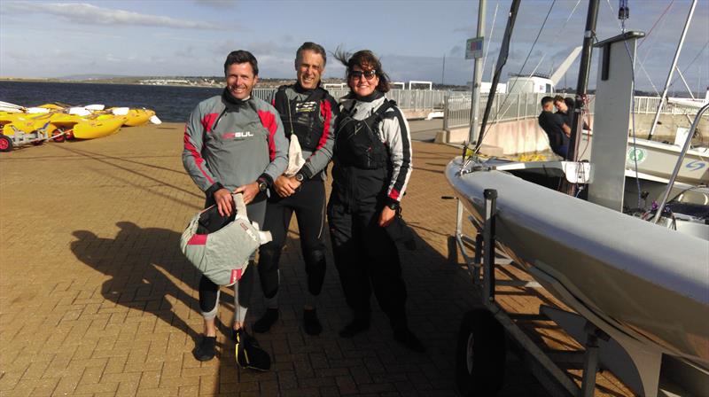 Dave, Ellie and Paul win the K6 Nationals at the WPNSA - photo © Heather Chipperfield