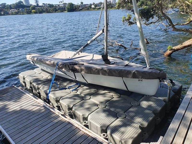 RS Quest set up on a newly installed DockPro - photo © NZ Sailcraft