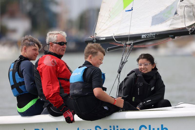 Blackwater SC's Cadet Week 2022 – river training on one of the club's dinghies photo copyright Anna Lau taken at Blackwater Sailing Club and featuring the RS Quest class