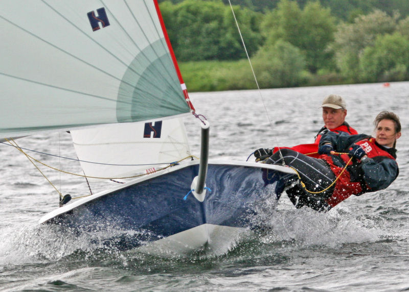 John Parr & Fiona Hextall winning the RS400 class at the Notts County Spring Regatta photo copyright David Eberlin taken at Notts County Sailing Club and featuring the RS400 class